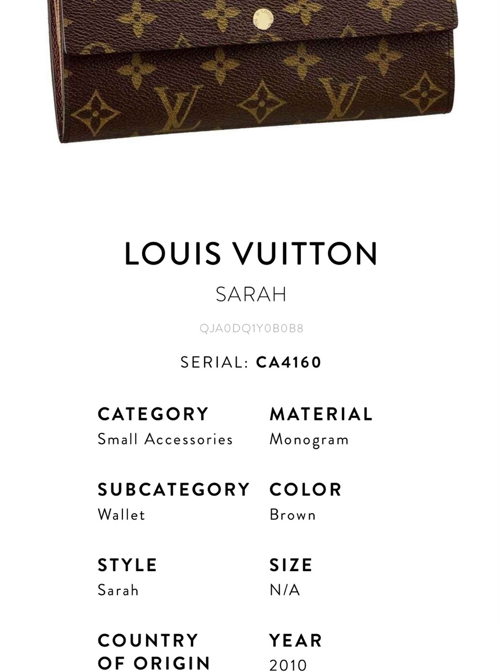 Louis Vuitton wallet - Picture 11 of 11